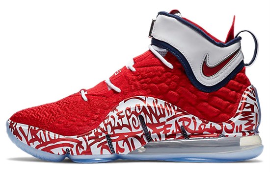 Nike LeBron 17 'LeBron 4 Red Graffiti' CT6047-600 - фото 609811