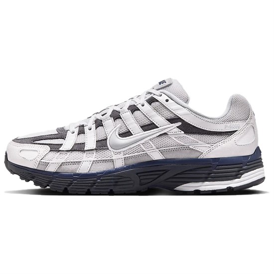 Nike P 6000 Anti Slip Wear Resistant Low Top Running Shoes Men's White IB3081-001 - фото 610538