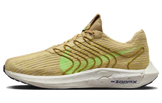 Nike Pegasus Turbo Next Nature Road Running Shoes 'Sesame Buff Gold Bronzine Lime Blast' DM3413-200 - фото 610693