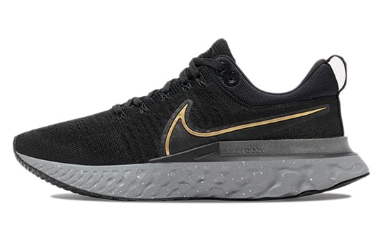 Nike React Infinity Run Flyknit 2 Black Gold CT2357-009 - фото 610839