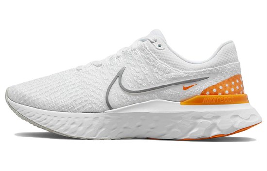Nike React Infinity Run Flyknit 3 White Grey Kumquat DH5392-100 - фото 610857