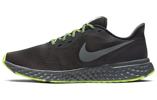 Nike Revolution 5 'Black Volt Green' CZ8678-001 - фото 610996