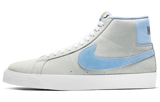 Nike Sb Blazer Mid Soft Grey Baby Blue 864349-008 - фото 611102