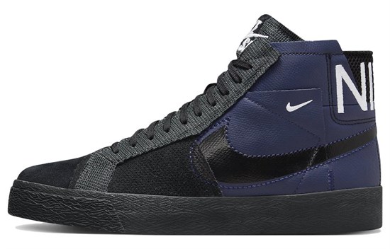 Nike Sb Zoom Blazer Mid Premium Deconstructed Midnight Navy FD5113-400 - фото 611428