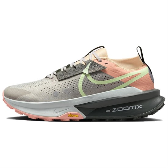 Nike Zegama Trail 2 Durable Breathable Low Top Trail Running Shoes Men's Gray Red FD5190-007 - фото 612039