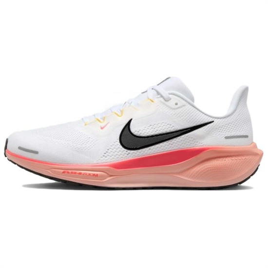 Nike Zoom Pegasus 41 Anti Slip Wear Resistant Low Top Casual Training Running Shoes Men's White Orange IB6656-108 - фото 612322