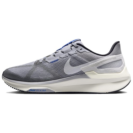 Nike Zoom Structure 25 Anti Slip Wear Resistant Low Top Running Shoes Men's Gray White DJ7883-011 - фото 612345