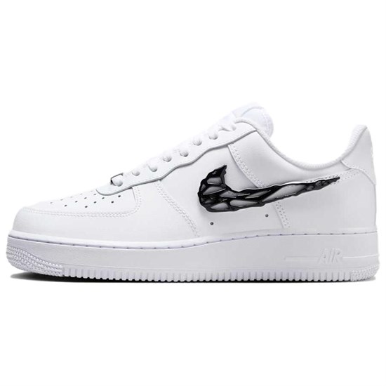 Nike Air Force 1 Anti Slip Wear Resistant Low Top Skateboard Shoes Unisex White Black IF1686-101 - фото 612647