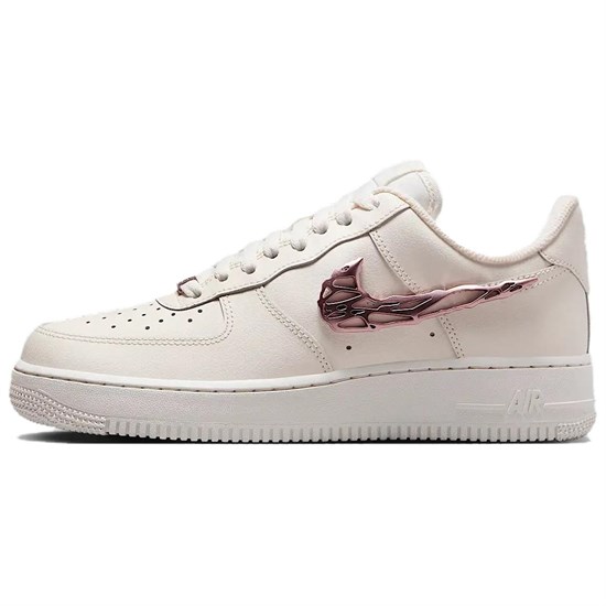 Nike Air Force 1 Anti Slip Wear Resistant Low Top Skateboard Shoes Unisex White Pink IF1686-161 - фото 612652
