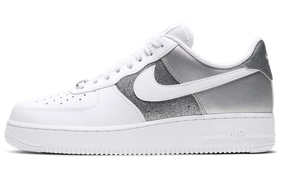 Nike Air Force 1 Low 07 White Metallic Silver Women's DD6629-100 - фото 612913