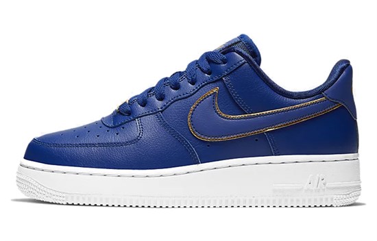 Nike Air Force 1 Low Blue Gold Swoosh Women's AO2132-401 - фото 612942