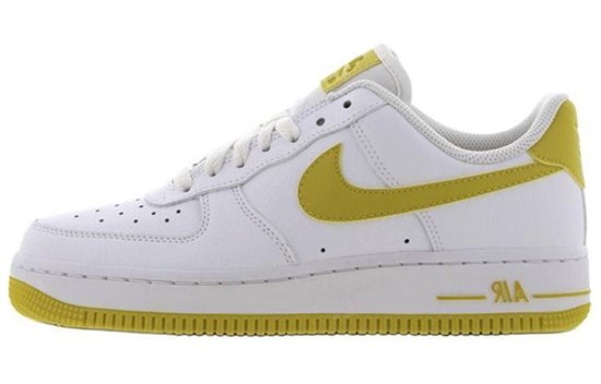 Nike Air Force 1 Low Patent White Bright Citron Women's AH0287-103 - фото 613060