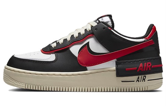 Nike Air Force 1 Low Shadow Summit White University Red Black Women's DR7883-102 - фото 613111
