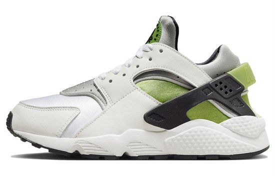 Nike Air Huarache Slip Resistant Low Top Running Shoes Women's White Beige Green DH4439-114 - фото 613395