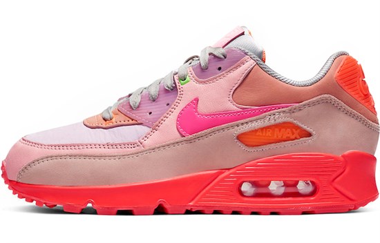 Nike Air Max 90 Prm Platinum Crimson/Bright Purple Women's CT3449-600 - фото 613738