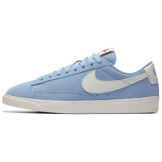 Nike Blazer Low Leche Blue Women's AA3962-404 - фото 615548