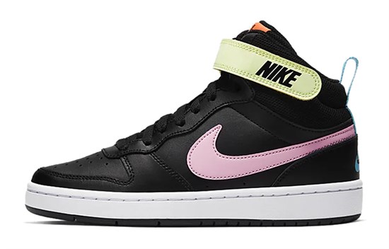 Nike Court Borough Mid 2 'Black Pink Blue Fury' GS CD7782-002 - фото 615960