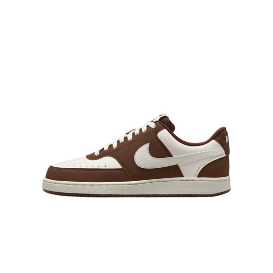 Nike Court Vision Low Top Training Shoes Women's White Brown IM1652-101 - фото 616259