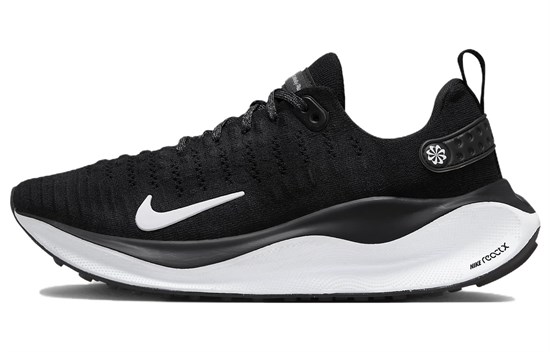 Nike INFINITY RUN 4 Anti Slip Wear Resistant Low Top Training Running Shoes Women's Black White FN0880-001 - фото 617218
