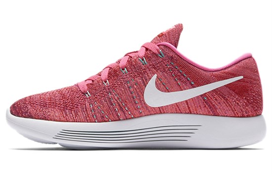 Nike LunarEpic Low Flyknit Pink/White Women's 843765-601 - фото 617497