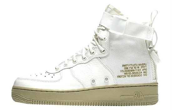 Nike Sf Air Force 1 Mid Ivory Olive Women's AA3966-100 - фото 618397