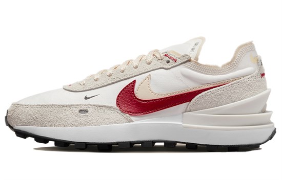 Nike Waffle One Se Sail Pearl White Black Gym Red Women's DX4309-100 - фото 618850