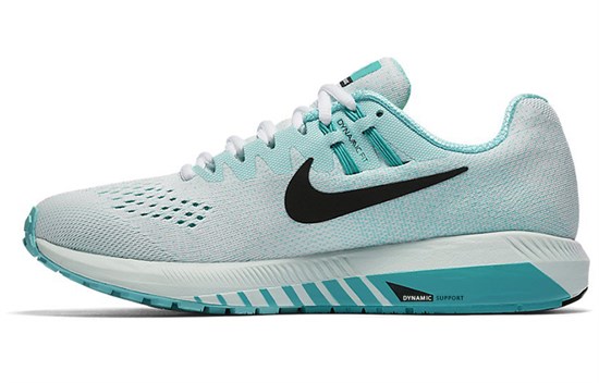 Nike Zoom Structure 20 Running Shoes Women's Low Top Lake Green 849577-101 - фото 619075