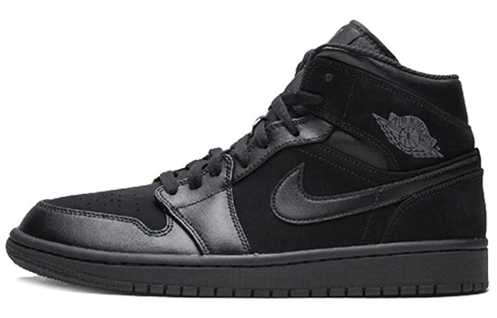 JORDAN 1 Mid Triple Black 2018 554724-050 - фото 619392