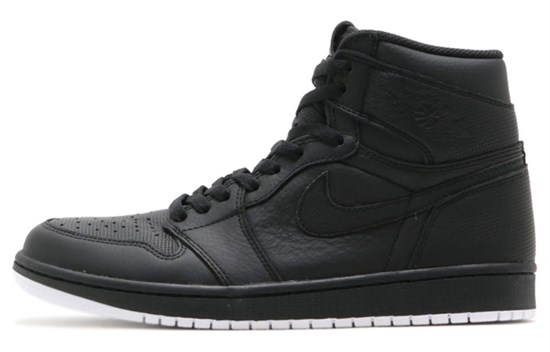 JORDAN 1 Retro Black Perforated 555088-002 - фото 619460