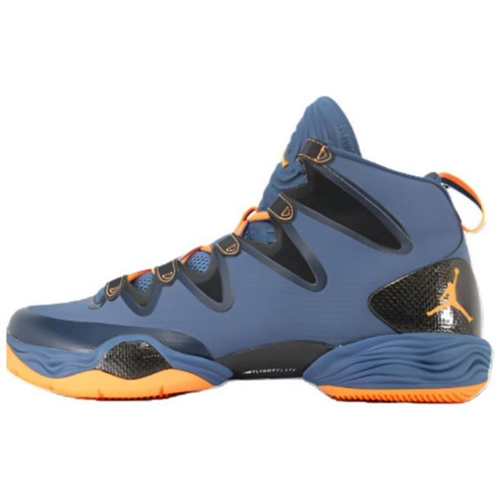 Jordan Air Jordan 28 Cushioning Wear Resistant Mid Top Vintage Basketball Shoes Men's Blue 616345-409 - фото 619879