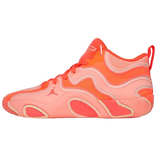 Jordan Tatum 3 Anti Slip Wear Resistant Mid Top Basketball Shoes Men's Pink FZ6601-600 - фото 620176