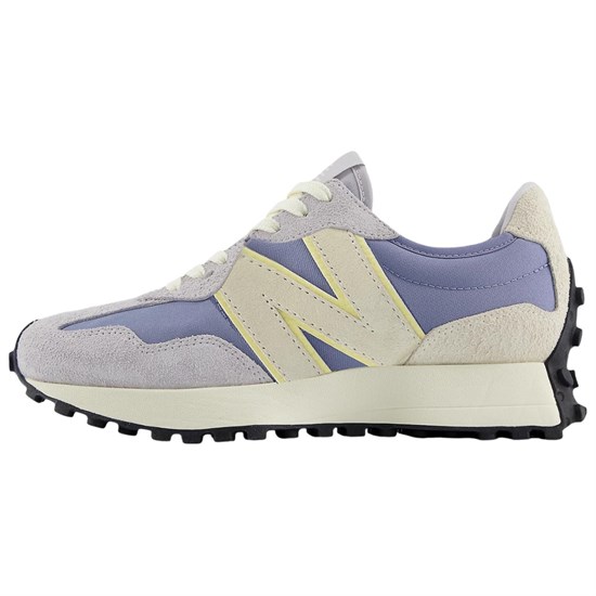 New Balance NB 327 Anti Slip Wear Resistant Low Top Casual Running Shoes Women's Gray Purple WS327SSC - фото 620651