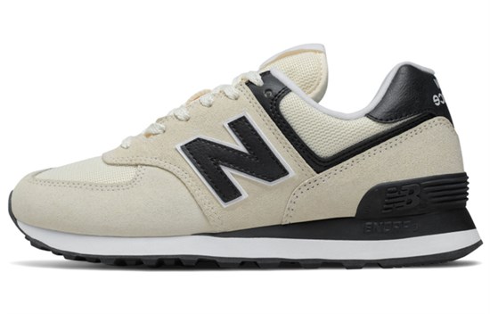 New Balance NB 574 Cushioning Low Top Running Shoes Women's Beige Black pz-2618109158785967593 - фото 620728