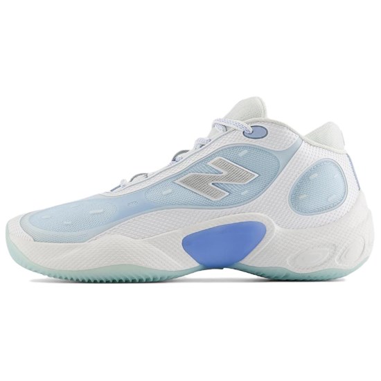 New Balance NB Fresh Foam BB V3 Anti Slip Wear Resistant Low Top Basketball Shoes Men's White Blue NBPEFS104W - фото 621416