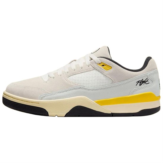 Quai54 x Jordan FLIGHT COURT Anti Slip Wear Resistant Low Top Vintage Basketball Shoes Men's Beige Yellow IB8838-107 - фото 621755