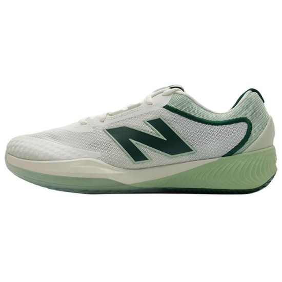 New Balance NB 996 Abrasion Resistant Low Top Casual Shoes Men's White Green MCH996A6 - фото 622294