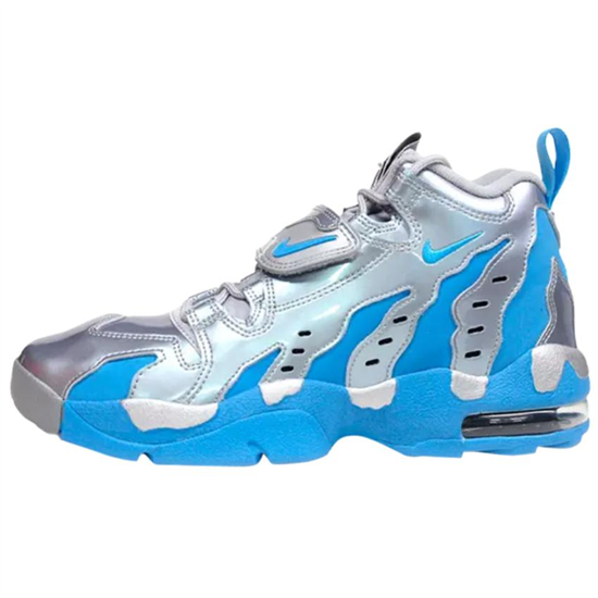 Nike Air DT Max 96 Anti Slip Wear Resistant High Top Vintage Basketball Shoes Men's Blue Silver 316408-005 - фото 622374
