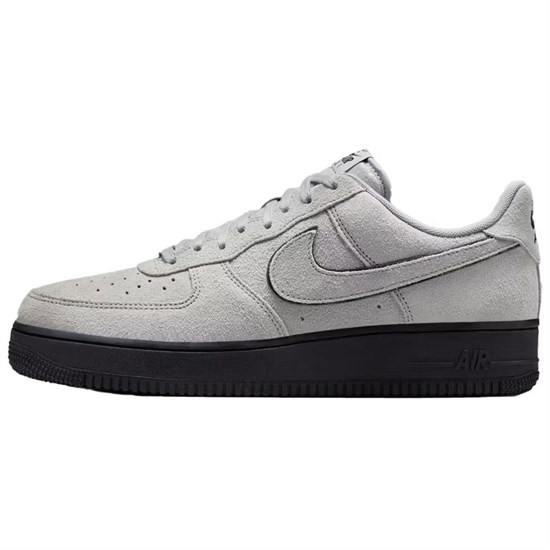 Nike Air Force 1 Low '07 LV8 Light Smoke Grey Suede Black HQ1966-001 - фото 622554
