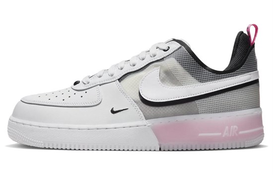 Nike Air Force 1 Low React White Black Pink Spell DV0808-100 - фото 622743