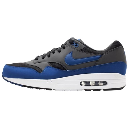 Nike Air Max 1 Anti Slip Wear Resistant Low Top Casual Running Shoes Men's Gray Blue 537383-041 - фото 622984