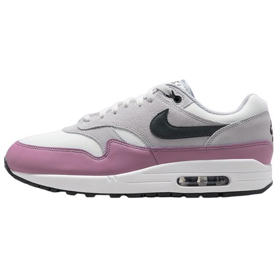 Nike Air Max 1 Anti Slip Wear Resistant Low Top Running Shoes Men's Gray Pink Red FZ5808-104 - фото 622990