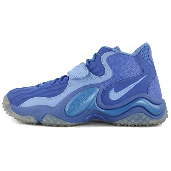Nike Air Zoom Turf Jet 97 Cushioned Slip Resistant Mid Top Basketball Shoes Men's Blue 621957-404 - фото 624650