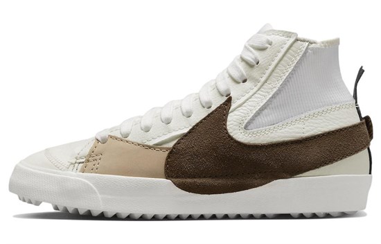 Nike Blazer Slip Resistant Cushioning Abrasion Resistant Mid Top Skateboard Shoes White FB3356-100 - фото 624930