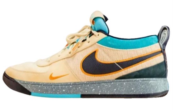 Nike Book 1 Mowabb PE Cushioning, Slip Resistant, And Abrasion Resistant Low Top Basketball Shoes Men's Yellow Blue IF2406-200 - фото 624942