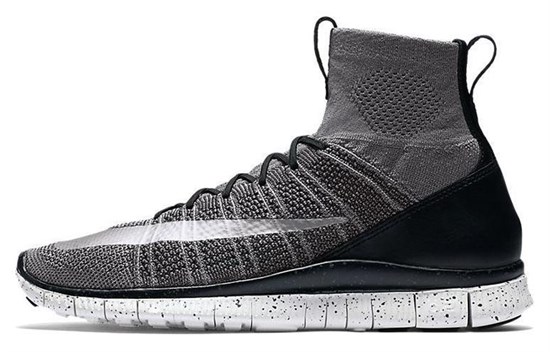 Nike Free Flyknit Mercurial Dark Grey 805554-004 - фото 625665