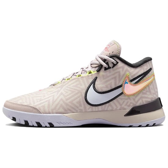 Nike LeBron NXXT Genisus Anti Slip Wear Resistant Mid Top Basketball Shoes Men's Khaki HF0711-005 - фото 626797