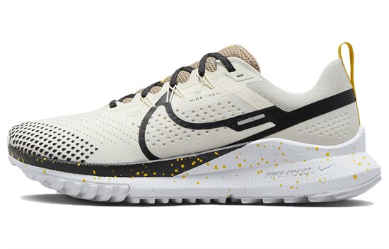 Nike React Pegasus Trail 4 Pale Ivory Black Yellow DJ6158-100 - фото 627520