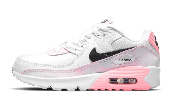 Nike Air Max 90 White Pink Tie Dye GS DM3110-100 - фото 629821