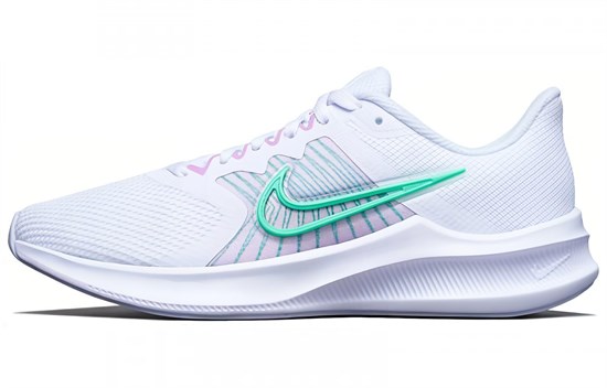 Nike Downshifter 11 'White Signal Green' Women's CW3413-101 - фото 631382