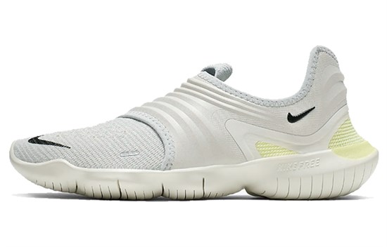 Nike Free Rn Flyknit 3.0 Pure Platinum Luminous Green Women's AQ5708-004 - фото 631718